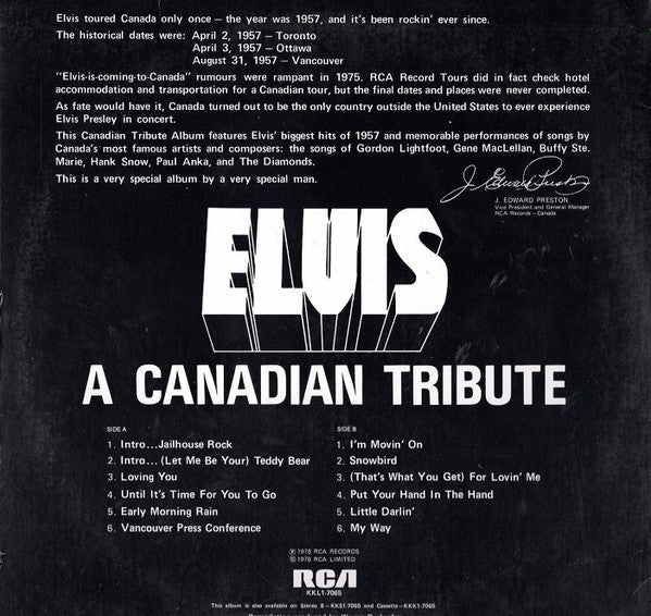 Release: A Canadian Tribute-Vinyl-US-1978-KKL1-7065-9162755