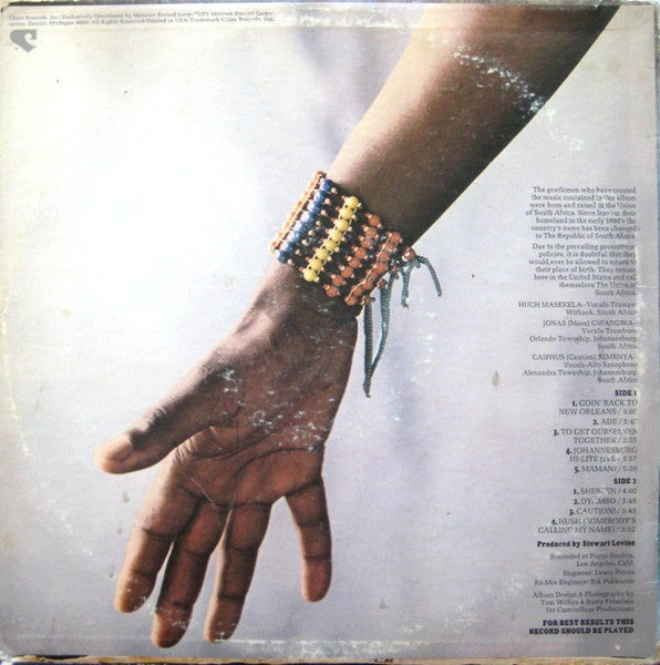 Master Release: Hugh Masekela & The Union Of South Africa by Hugh Masekela & The Union Of South Africa