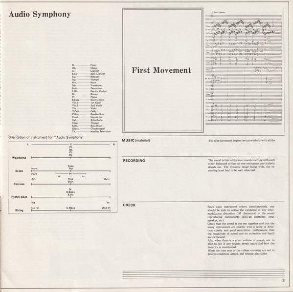 Audio Symphony (Check Up Your Sounds Vol.1) = オーテイオ交響曲