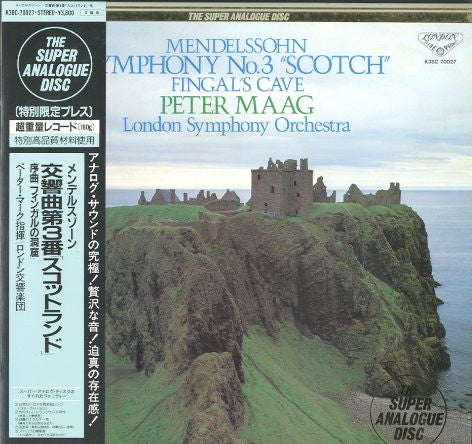 Release: Mendelssohn In Scotland - Symphony No. 3 'Scotch', Fingal's Cave-Vinyl-Japan-1988-K38C 70027-9462747