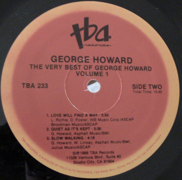 The Very Best Of George Howard Vol. 1