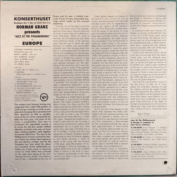 Master Release: Norman Granz Presents "Jazz At The Philharmonic" In Europe by Jazz At The Philharmonic