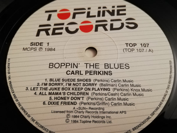 Master Release: Boppin' The Blues by Carl Perkins