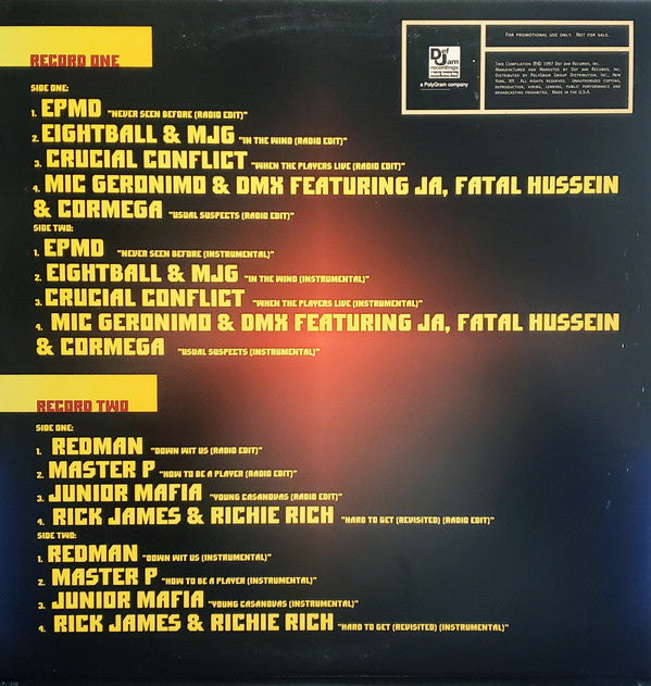 Release: Def Jam's How To Be A Player Soundtrack-Vinyl-US-1997-DEF 152-1-1198356