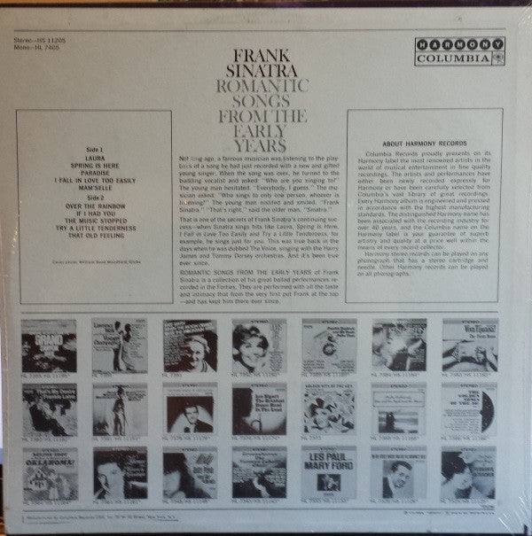 Master Release: Romantic Songs From The Early Years by Frank Sinatra