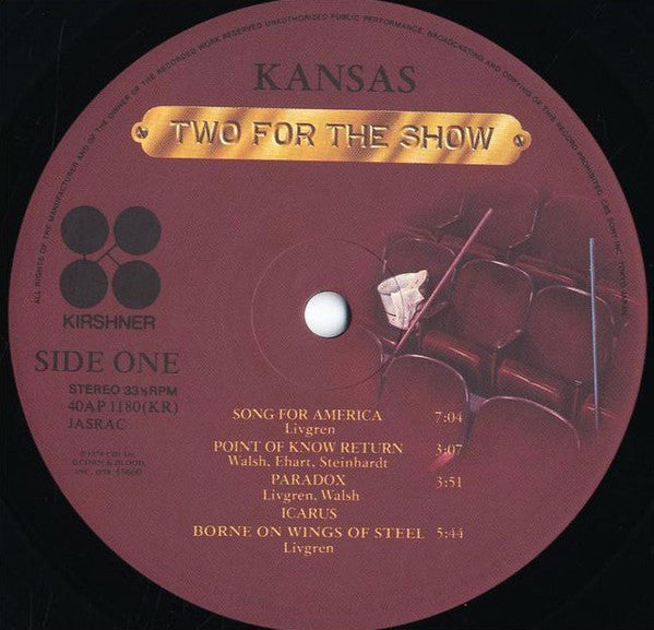 Master Release: Two For The Show by Kansas (2)