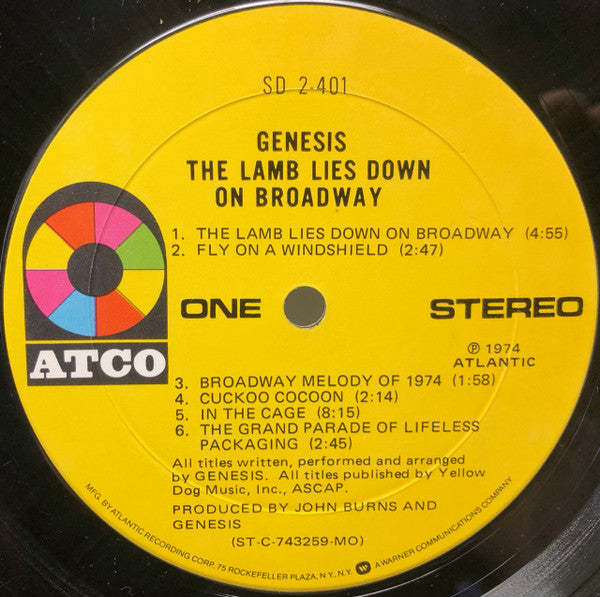 Release: The Lamb Lies Down On Broadway-Vinyl-US-None-SD 2-401-9940368