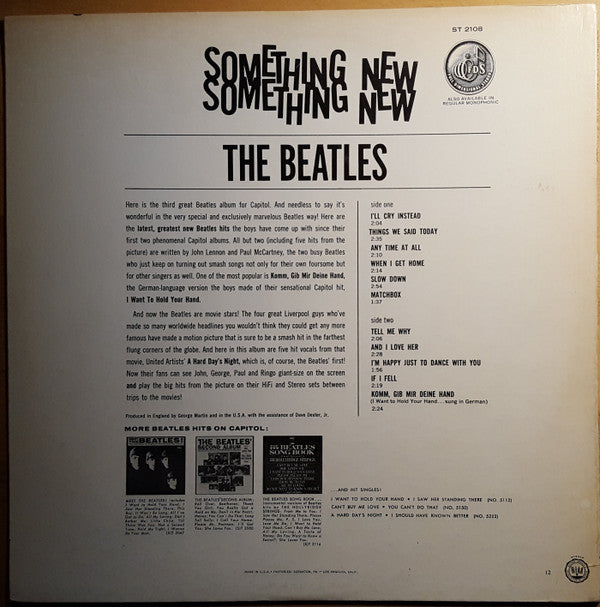 Release: Something New-Vinyl-US-1971-ST 2108, ST-2108-9540735