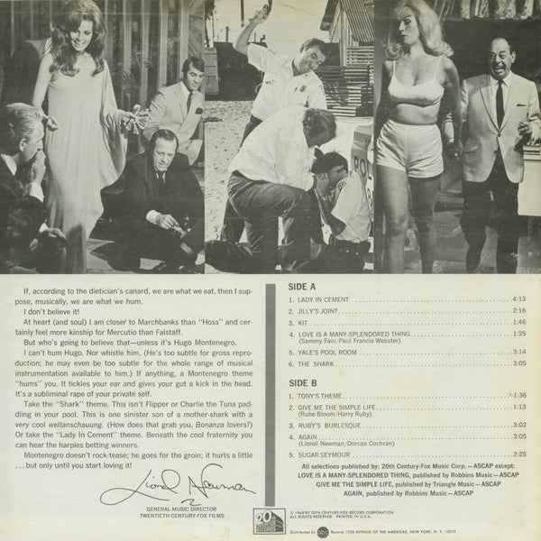 Master Release: Lady In Cement (Original Motion Picture Soundtrack Album) by Hugo Montenegro