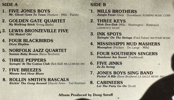 The Human Orchestra (Rhythm Quartets In The Thirties)