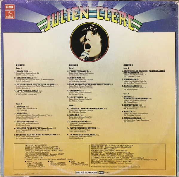 Julien Clerc (Enregistrement Public 1977)