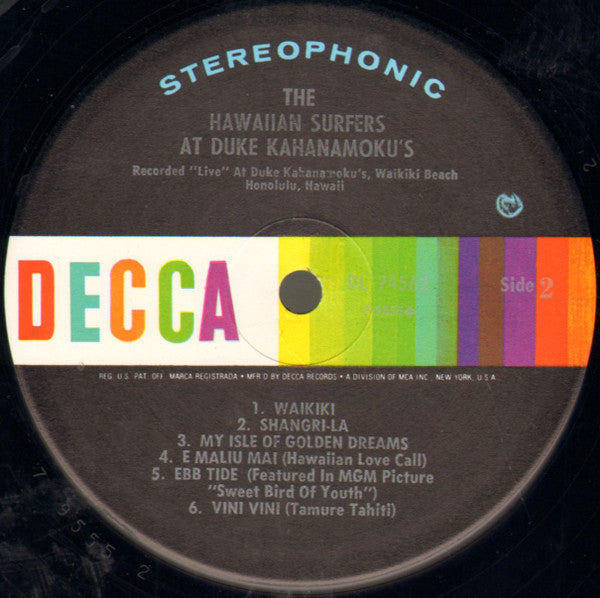 The Hawaiian Surfers At Duke Kahanamoku's