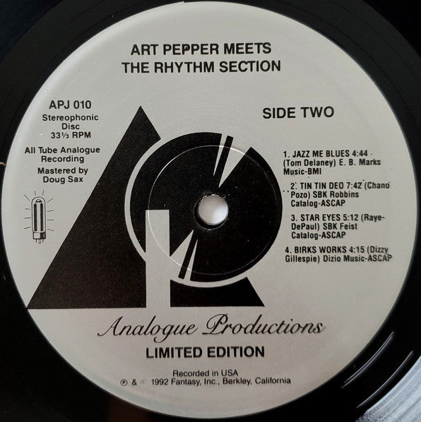 Art Pepper Meets The Rhythm Section