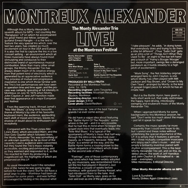 Montreux Alexander - Live! At The Montreux Festival