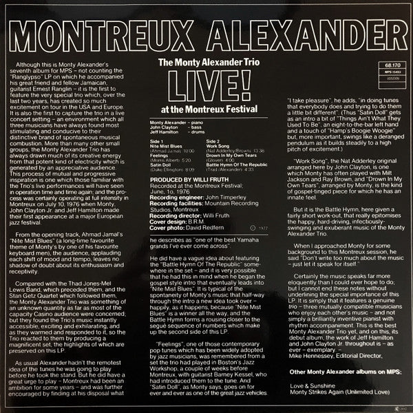 Montreux Alexander - Live! At The Montreux Festival