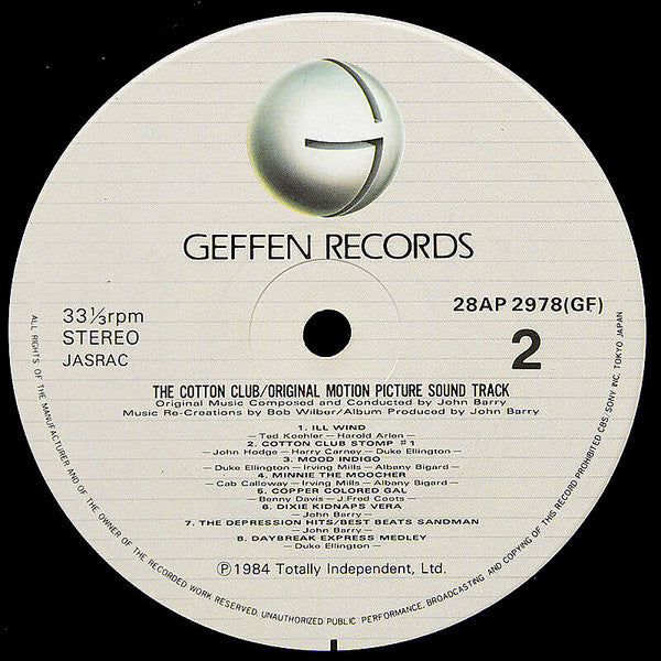 The Cotton Club (Original Music Soundtrack)