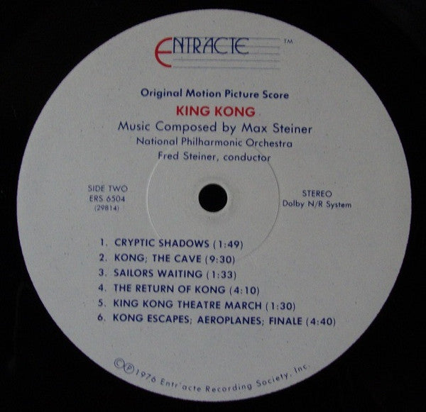 King Kong: The Original Motion Picture Score 1933