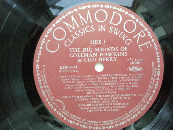 The Big Sounds Of Coleman Hawkins And Chu Berry