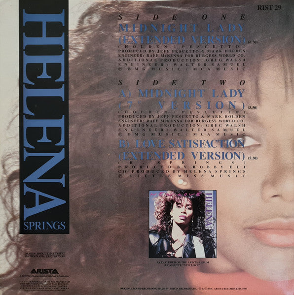Release: Midnight Lady-Vinyl-UK-1987-RIST 29-4185803