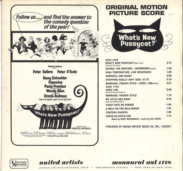 Master Release: What's New Pussycat? (Original Motion Picture Score) by Burt Bacharach