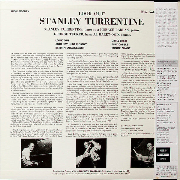 Release: Look Out!-Vinyl-Japan-1983-K18P-9248-7842351