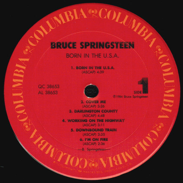 Release: Born In The U.S.A.-Vinyl-US-1984-QC 38653-6571013