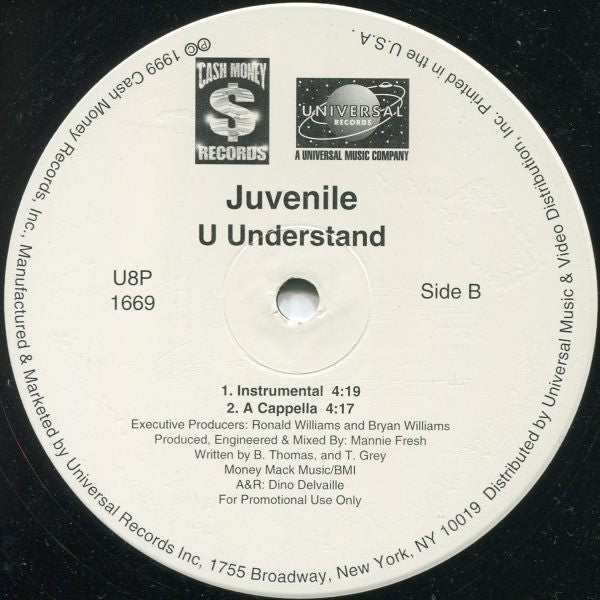 Master Release: U Understand by Juvenile (2)