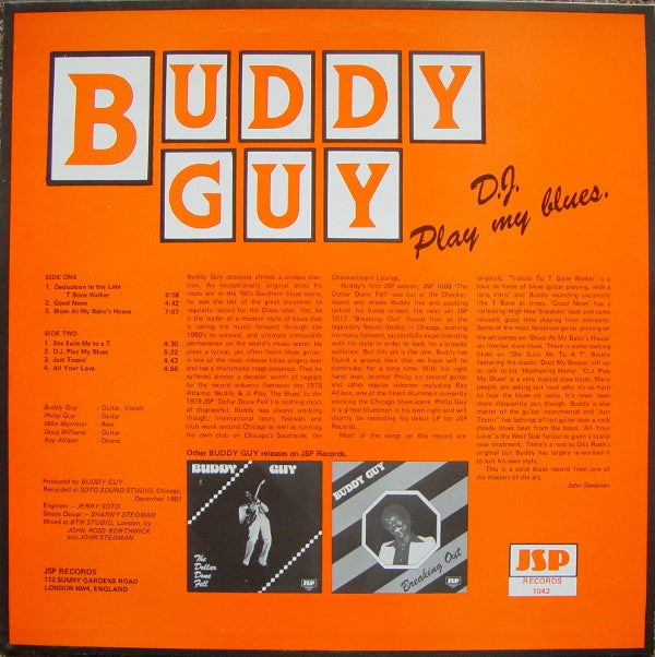 Master Release: D. J. Play My Blues by Buddy Guy
