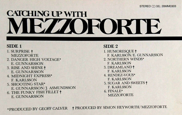 Catching Up With Mezzoforte (Early Recordings)