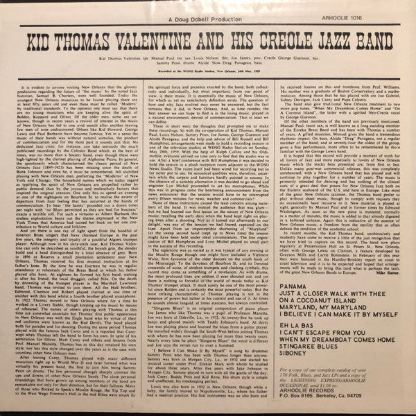 Release: Kid Thomas-Vinyl-US-None-1016, F-1016-9210026