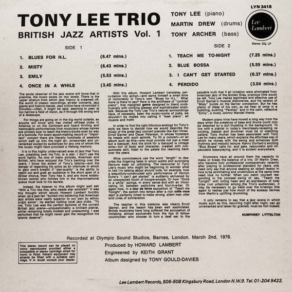 British Jazz Artists Vol.1
