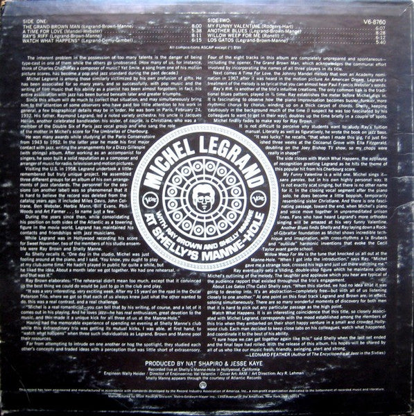 At Shelly's Manne-Hole