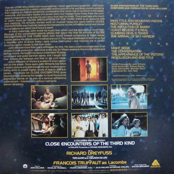 Close Encounters Of The Third Kind (Original Motion Picture Soundtrack)