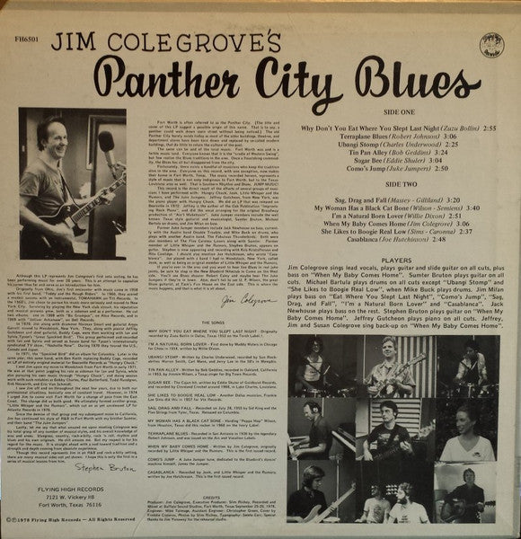 Jim Colegrove's Panther City Blues