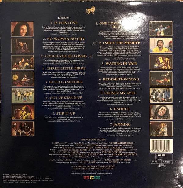 Release: Legend (The Best Of Bob Marley And The Wailers)-Vinyl-Europe-None-206 285, 206 285-3048692