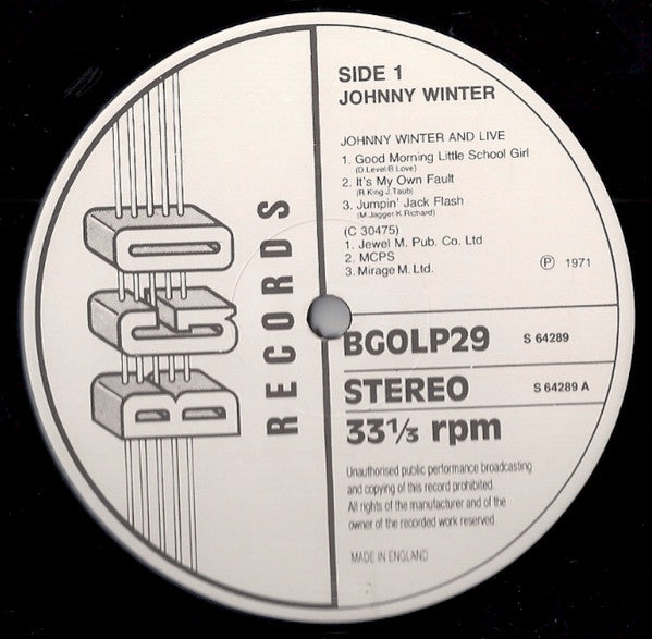 Live Johnny Winter And