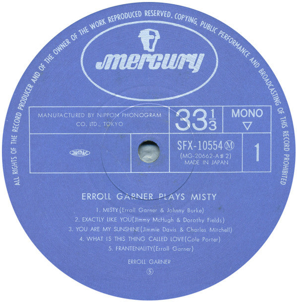 Erroll Garner Plays Misty