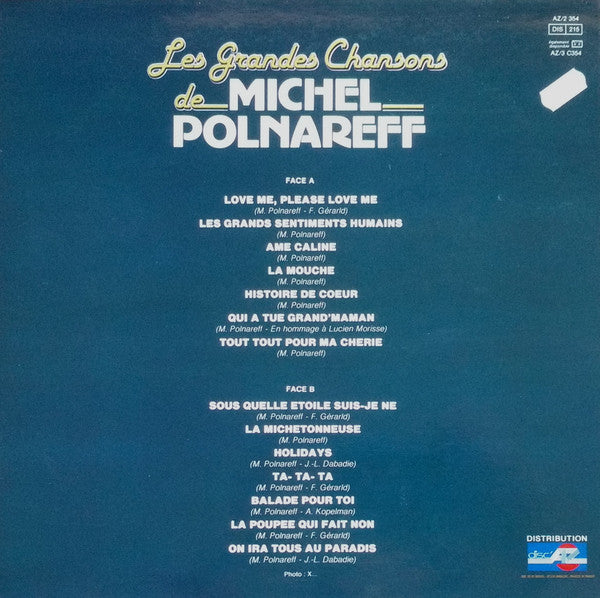 Release: Les Grandes Chansons De Michel Polnareff-Vinyl-France-1981-AZ/2 354-1285066