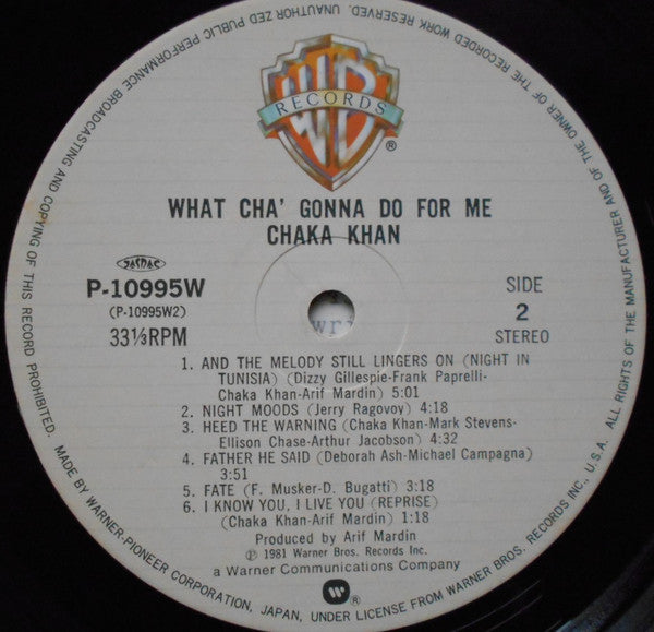 What Cha' Gonna Do For Me