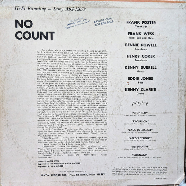 Release: No' Count-Vinyl-US-1956-MG 12078-2903775