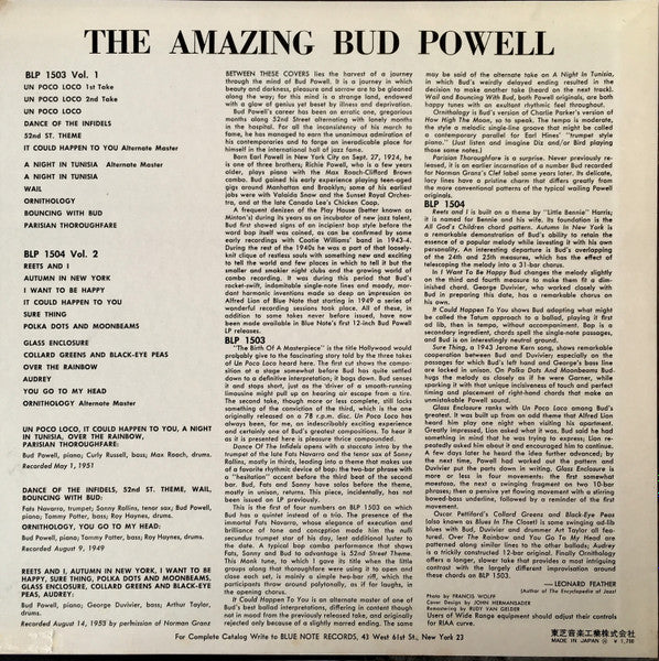 The Amazing Bud Powell, Volume 1