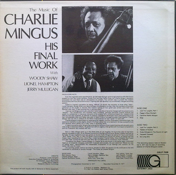 Release: Lionel Hampton Presents: The Music Of Charles Mingus-Vinyl-US-1984-GSLP-7026-3965575
