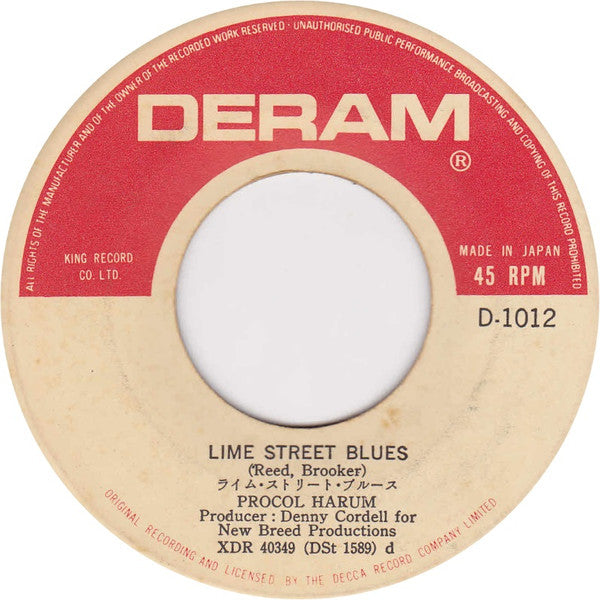 A Whiter Shade Of Pale / Lime Street Blues