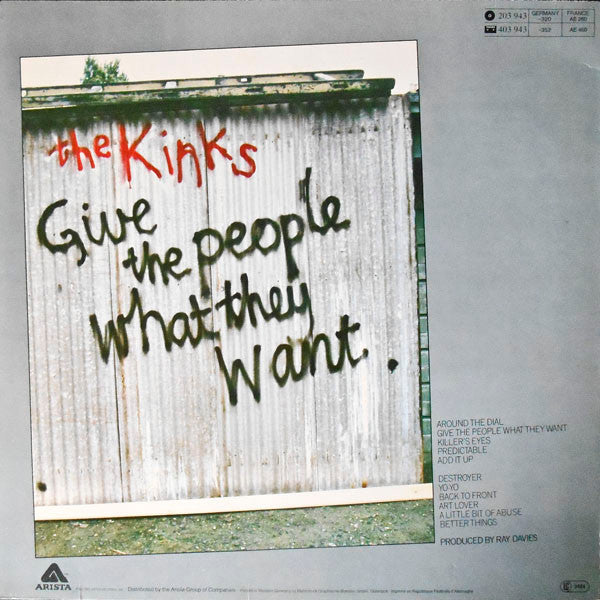 Release: Give The People What They Want-Vinyl-Germany-None-203 943, 203 943-320-8827989