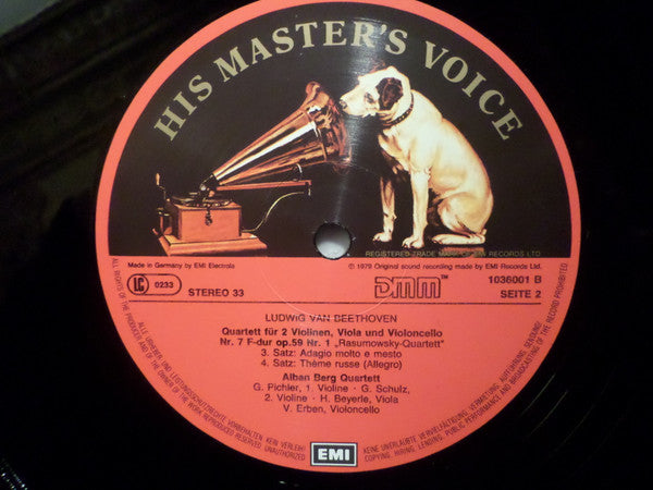 Die Mittleren Streichquartette Nr. 7 - 9 Op. 59 "Rasumovsky" • Nr. 10 Op. 74 "Harfe" • Nr. 11 Op. 95