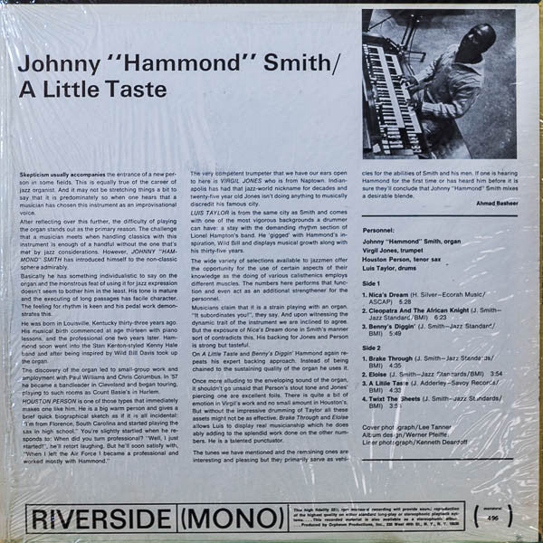 Master Release: A Little Taste by Johnny Hammond