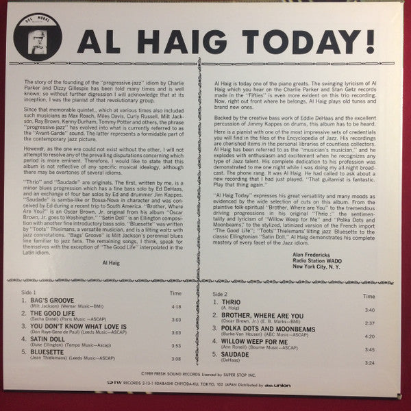 Master Release: Today! by Al Haig