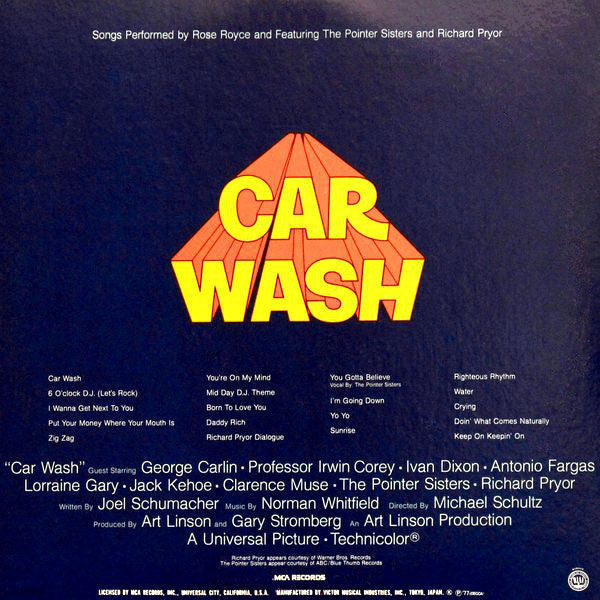 Master Release: Car Wash (Original Motion Picture Soundtrack) by Rose Royce