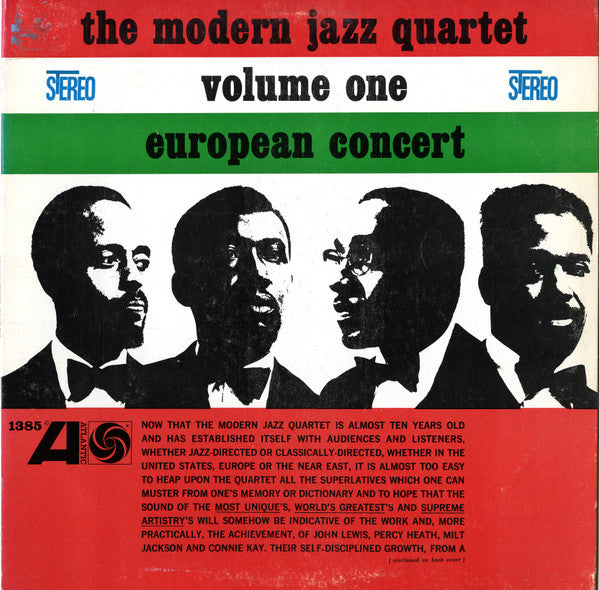 Release: European Concert: Volume One-Vinyl-US-1962-SD 1385-6735500