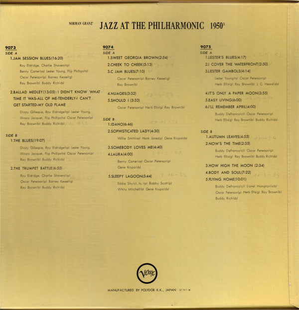 Master Release: 1950s by Jazz At The Philharmonic